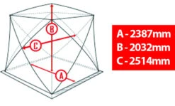 Atemi Igloo Luxury Isfisketält L (238x203x251cm) -Angelbedarf Geschäft 911 03003 4